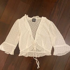 One Way white blouse